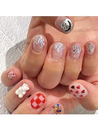 詰め込みネイル