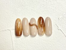 トータルビューティー パッション 茨木(Total Beauty Passion)/カフェオレ風ネイル