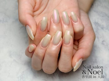 ノエル(Noel)/うるうるピンクミラーネイル