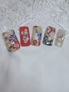 着物柄　ネイルアートNO.4