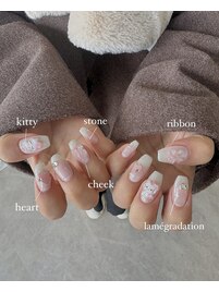 チークネイル&グラデ
