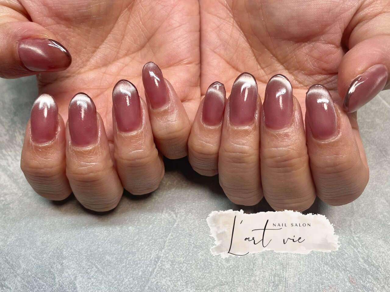 ネイルハンド ハンド/ラメ/ショート/ピンク/レッド - Nail Z (ネイルジー)の