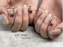 ネイルサロン ジョアアンジェ 天王寺店(joie ange)/ハートネイル　ラテカラー