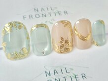 ネイルフロンティア 吉祥寺(NAIL FRONTIER)/Eネモフィラミラー14980円