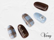 ヴェリー アトレ品川店(Very)/冬のチェックネイル