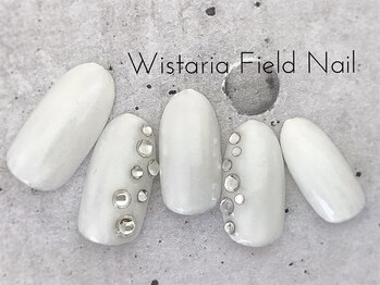 ウィスタリアフィールドネイル MONAD店(WISTARIA FIELD)/ホワイト ストーン