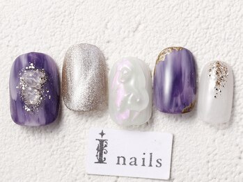 アイネイルズ 渋谷店(I nails)/パープルニュアンス¥8980