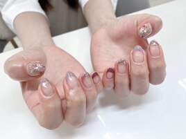 #新宿西口#ニュアンスネイル