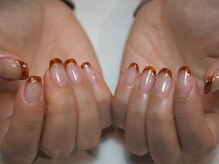 ミーナネイル(miinanail)/べっ甲フレンチネイル