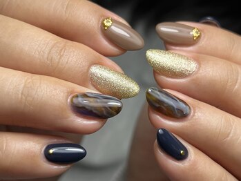 ネイルサロン プール ヴー(Nail Salon Pour Vous)/【人気定期】大理石ネイル