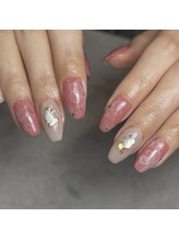 スペル オン ネイルズ(Spell on nails)/たらしこみフラワー