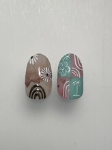 ユーネイルズ(U nails)/ALL手書きアート