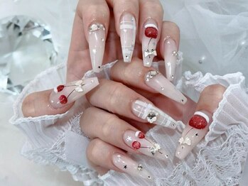 春のさくらんぼネイル♪