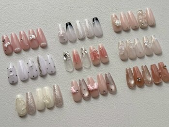 ランド ネイル 博多(LAND)の写真/【デザイン力の高いLANDならいろんな"かわいい"が実現可能♪】ショートネイル～ロングネイルまでお任せを！