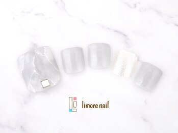 リモアネイル(limore nail)/【フット】大理石風☆