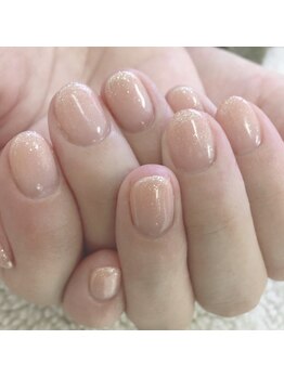 エムズネイル(M's Nail.)/ラメ入りカラーグラデーション