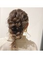 琉月 枝松店 編み下ろしヘアアレンジ