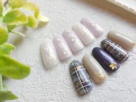 チーク/チェック/雪の結晶/冬