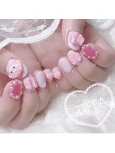 ユファ(YUFFA)/ピンク3Dネイル