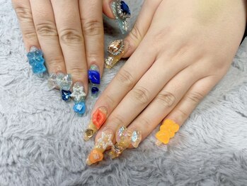 ココネイル 池袋(COCO NAIL)の写真/【スカルプ全てのパーツ付け放題】こだわりをギュッと詰め込んで存在感抜群★推し活ネイル◎[池袋/池袋駅]
