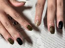 One color nails.