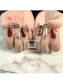 ツートーンネイル＋パーツ