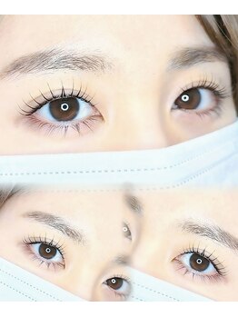 ルカ ヘアーアンドアイ(Luca)の写真/モチがいいから毎日可愛い♪理想のぱっちりeyeを叶えるまつげパーマ！