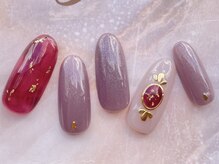 ターラ(Tara)/赤べっ甲ネイル