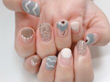 北堀江ネイルサロン エンジョイスターネイル(Enjoy Star Nail)/カジュアルネイル◎マリメッコ風