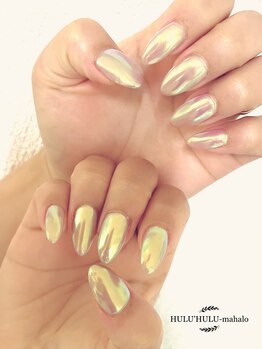フルフルマハロ(HULU'HULU mahalo)/ハンド オーロラネイル