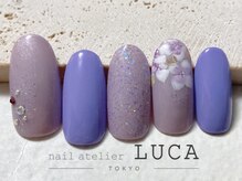 ネイルアトリエルカ(nail atelier LUCA)/W-158 シェラック紫陽花ネイル