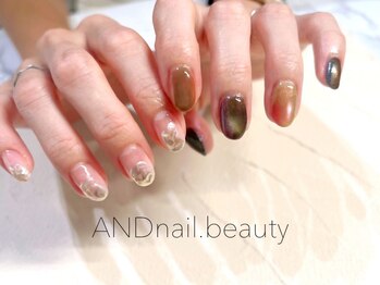アンドネイル ビューティー(AND nail,beauty)の写真/他サロンでは表現できない独特なデザインを魅せる‐AND nail,beauty‐指先からアナタらしさを表現します。