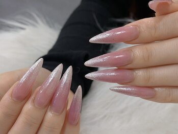ネイルズバー 新宿店(Nails Bar)/シアーピンクグリッターネイル