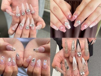 ミュー(Miu.)の写真/縦長美爪が叶う長さ出しが人気＊ちゅるんとフォルム形成×トレンドたっぷりのデザイン力で満足度◎