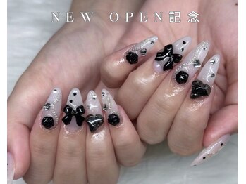 リボンネイル/ツイードネイル