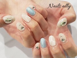 大理石×もやもや×パウダー×冬