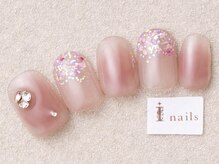アイネイルズ 三宮店(I nails)/春ナチュラルチーク花