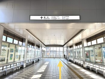 距骨サロン 春日井店/JR春日井駅南口から店舗まで。