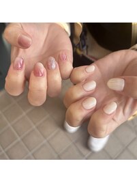 桃ネイル♪