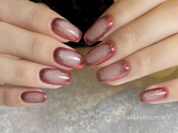 アイヴィー(IVY)/囲みネイル/マグネット/赤