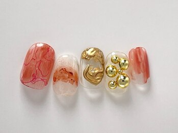 オレンジブラウンニュアンス