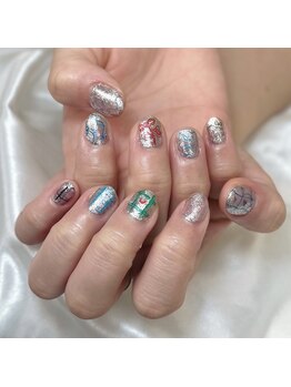 ネイル アトレ バイ アンシャンテ(NAIL atre by Enchante)/落書きネイル