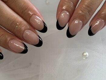 アモネイルアトリエ('amo nail atelier)/黒フレンチ