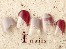 アイネイルズ 町田店(I nails)/シンプルチェックフレンチ8480円