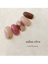 サロンリーベ(salon reve)/ピンクブラウン×アーガイル