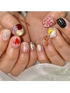 haruka nail × ぽこぽこネイル