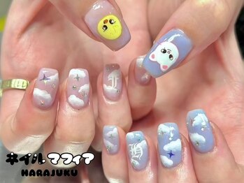 推しネイル/手描きネイル
