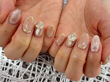 ディーネイル 池袋(D-nail)/〇夏の新作シェルフラワーネイル