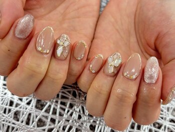 ディーネイル 池袋(D-nail)/〇夏の新作シェルフラワーネイル