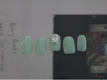 アイネイルズ 横浜WEST店(I-nails)/ミラークリアグリーン7480円